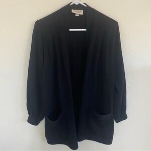 st John Sportswear Black Cardigan Sweater